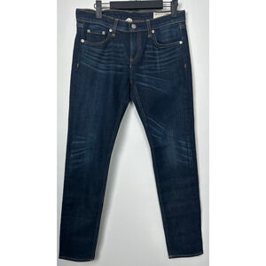 Rag & Bone The Dre Jeans Women's 26 Slim Boyfriend Denim Dark Wash C17